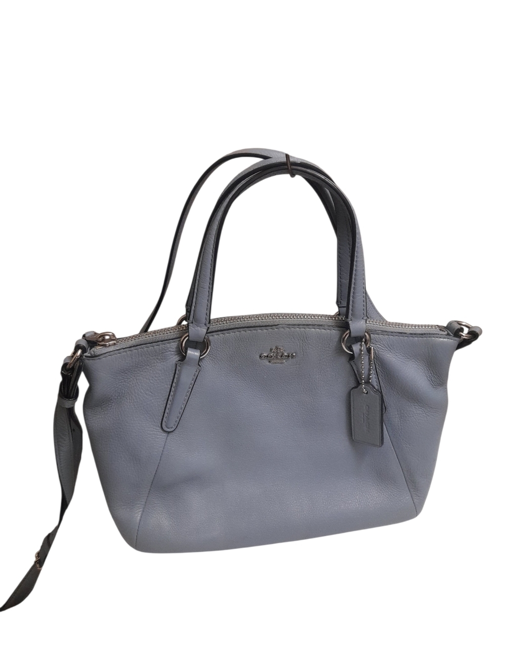 Coach Mini Kelsey Pebbled Leather Satchel Crossbody Bag
